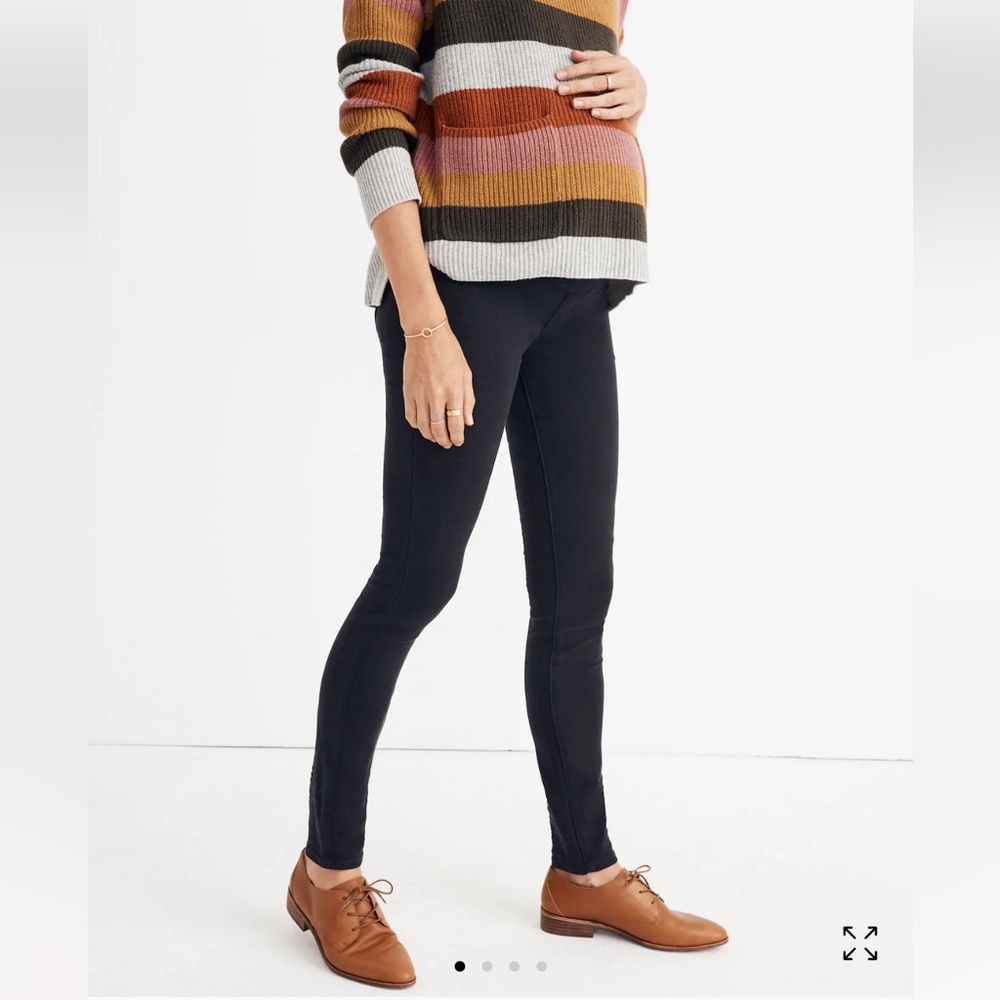 Madewell Black Maternity Skinny Jeans